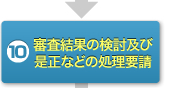 10.審査結果の検討及び是正等の処置要請